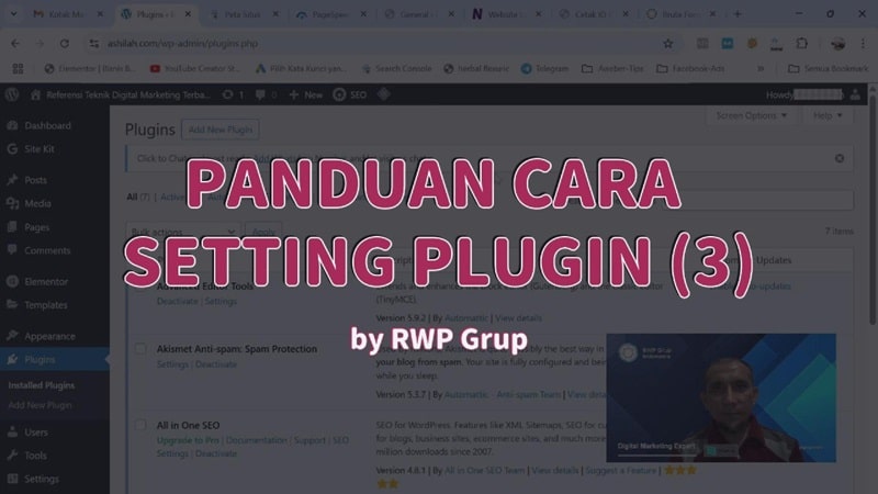 cara setting plugin seo